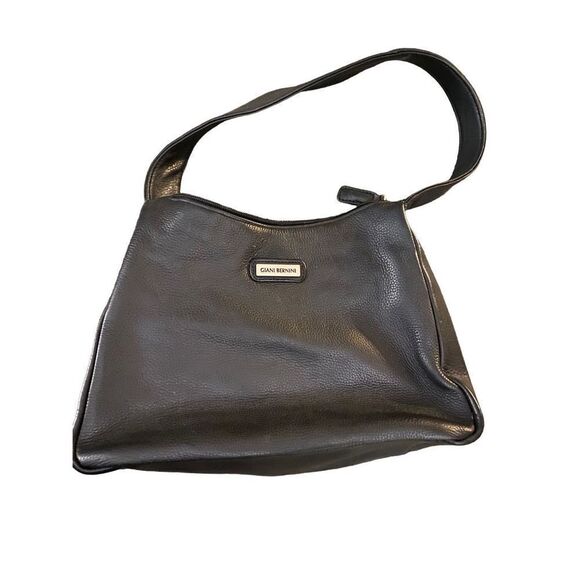 Giani Bernini Black Leather Handbag - Picture 1 of 11